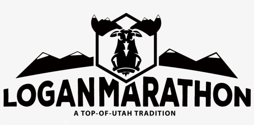 Logan Marathon Logo Horiz Blck, transparent png