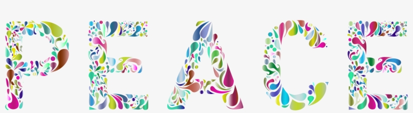 This Free Icons Png Design Of Prismatic Peace Typography, transparent png