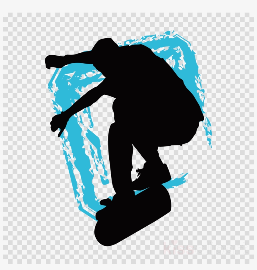 Silhouette Clipart Skateboarding, transparent png