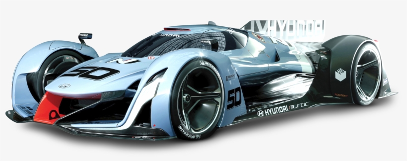 Hyundai N 2025 Vision Sports Car Blue Png Image, transparent png