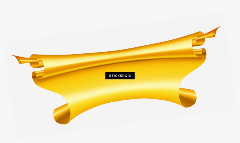 Golden Yellow Ribbon, transparent png
