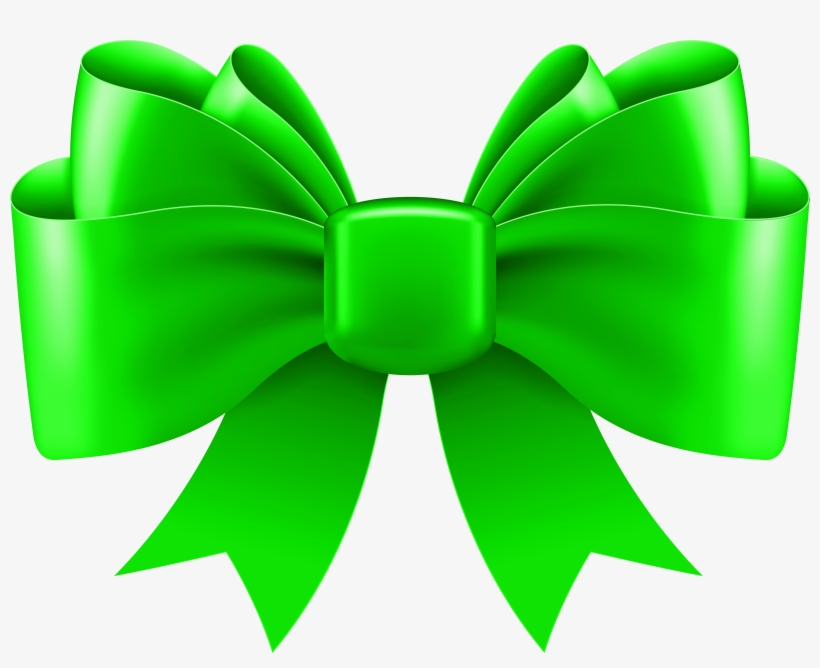 Green Bow Png, transparent png