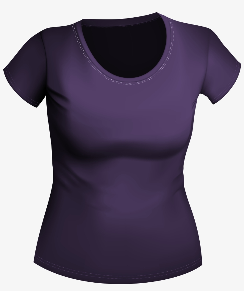Female Purple Shirt Png Clipart, transparent png