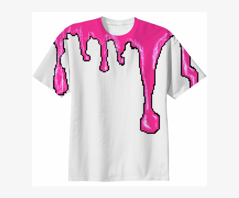Dripping Pink T Shirt $38, transparent png