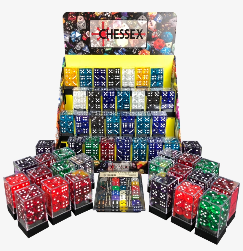 Box Of 50 Translucent 16mm D6 Dice Sets Sampler, transparent png