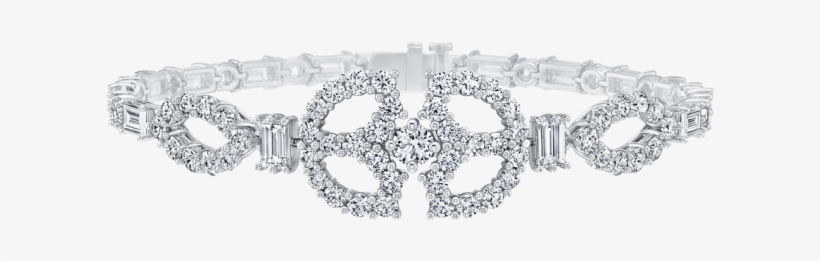 Art Deco By Harry Winston, Diamond Single Motif Bracelet, transparent png