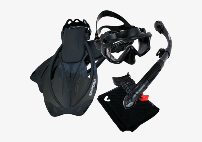 Promate Scuba Dive Panoramic Purge Mask Dry Snorkel, transparent png