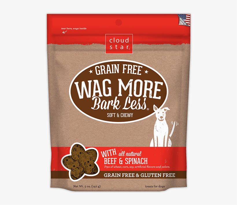 Cloud Star Wag More Bark Less Soft And Chewy Grain, transparent png
