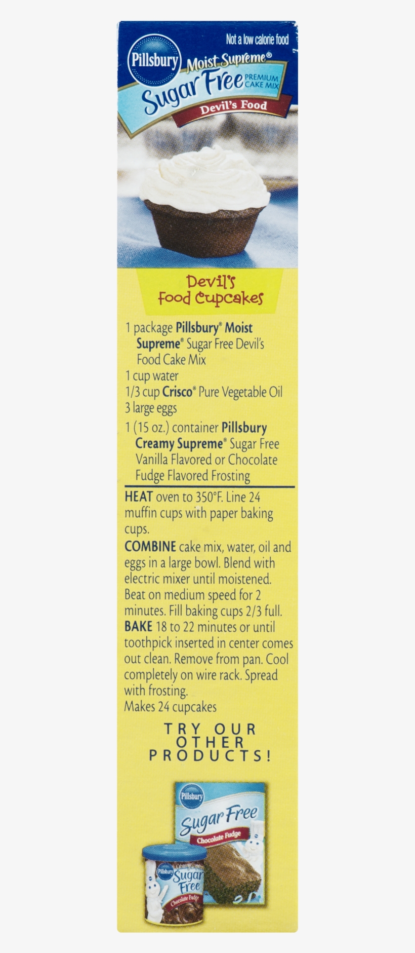 Pillsbury Moist Supreme Sugar Free Devils Food Cake, transparent png