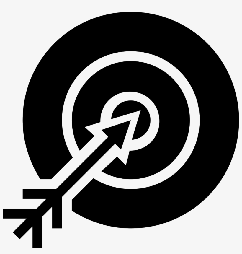 Concentric Circles Target With Arrow Pointing The Center, transparent png