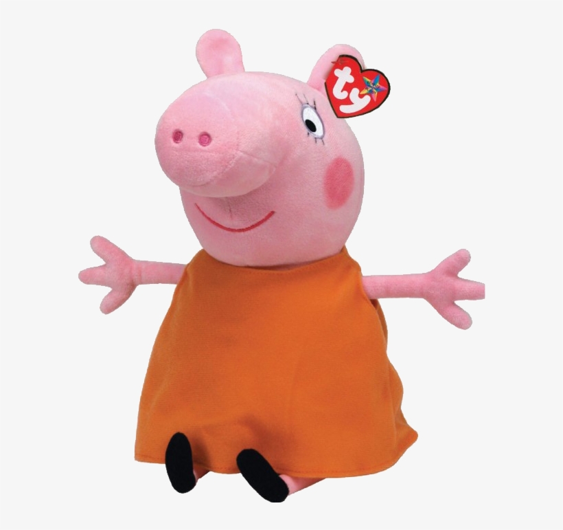 Peppa Pig Mummy Medium Plush, transparent png
