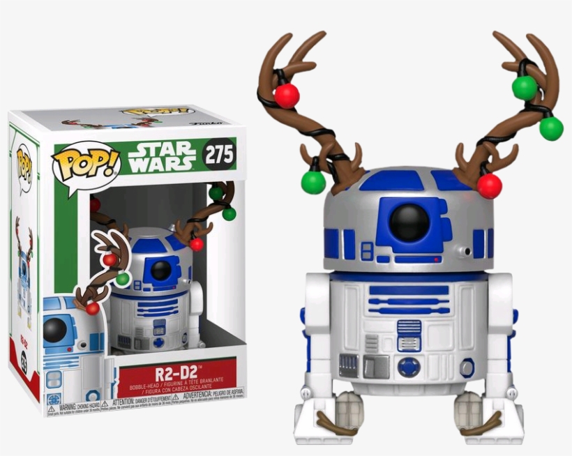 Star Wars R2-d2 With Antlers Christmas Holiday Funko, transparent png