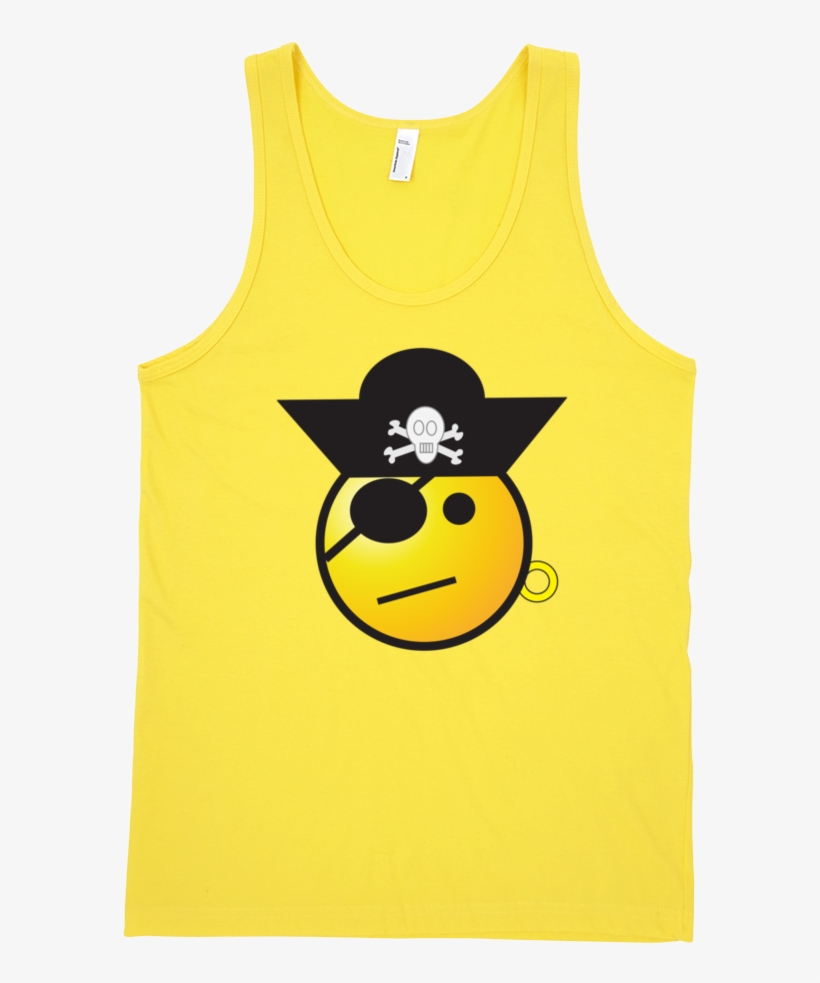 Pirate Fine Jersey Tank Top Unisex, transparent png