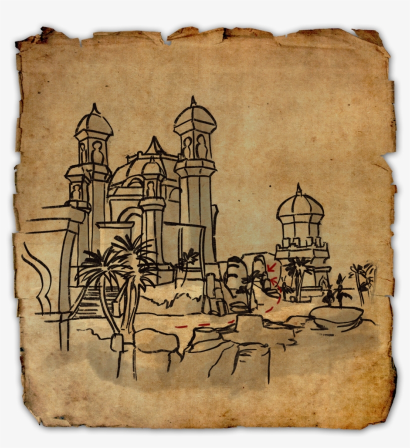 Stros M'kai Ce Treasure Map, transparent png