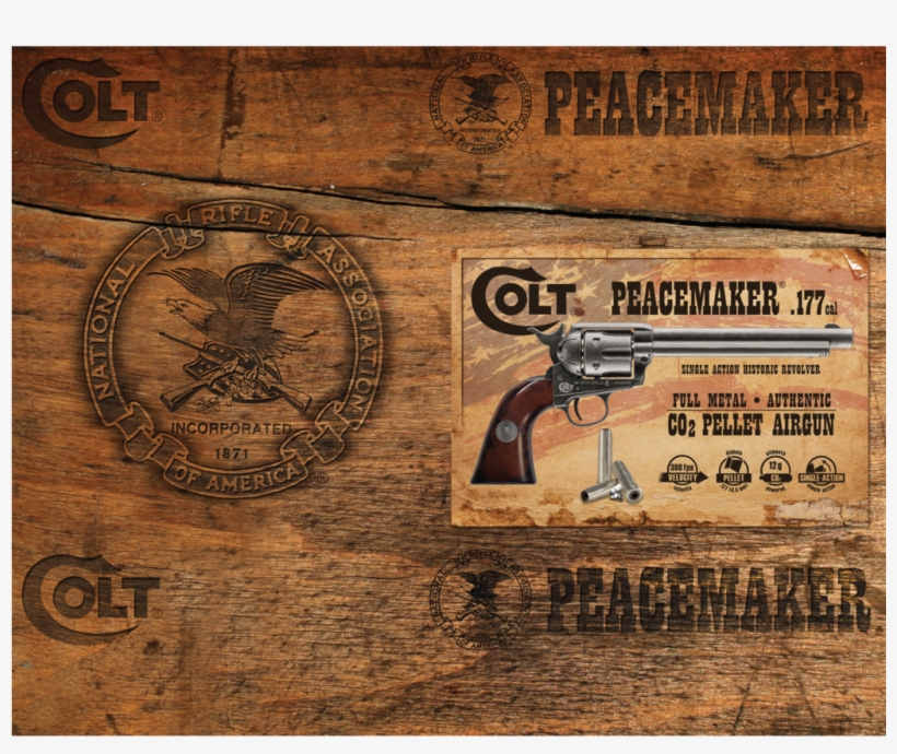 Nra Colt Peacemaker Pellet Co2 Pistol, transparent png