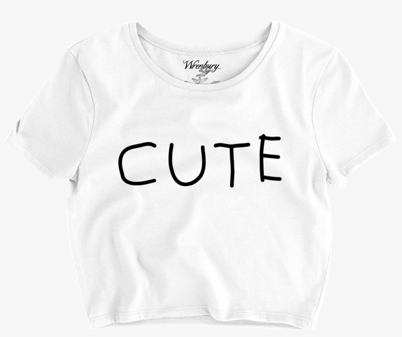 Cute Women's Crop Tee, transparent png