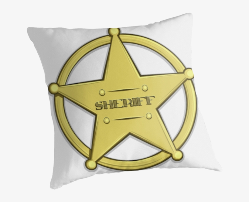 Sheriff's Badge Pillow By Anmgoug On Redbubble, transparent png