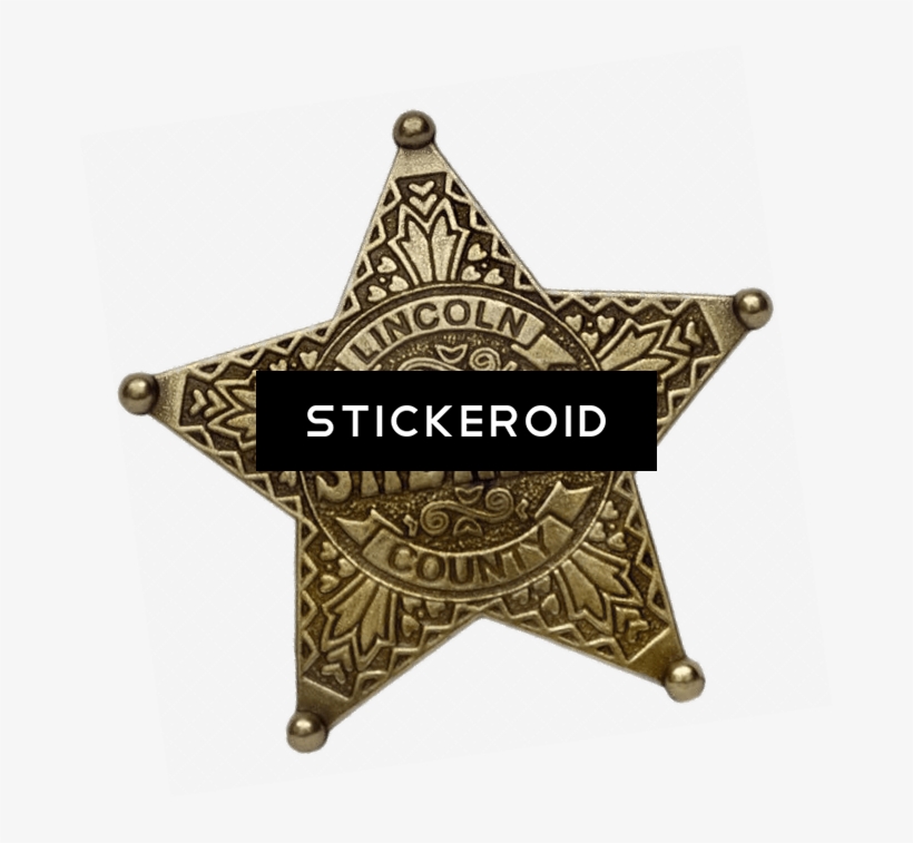 Lincoln County Sherrif's Badge, transparent png