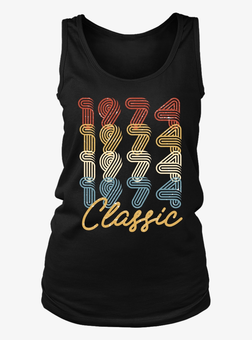 Women's 44th Birthday Gift Vintage 1974 Retro Classic, transparent png