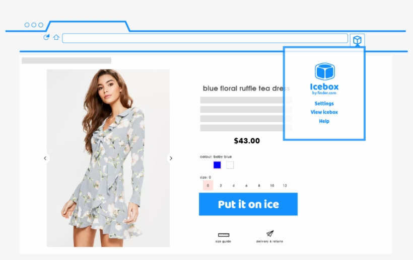 Icebox Amazon Button Being Displayed On A Shopping, transparent png