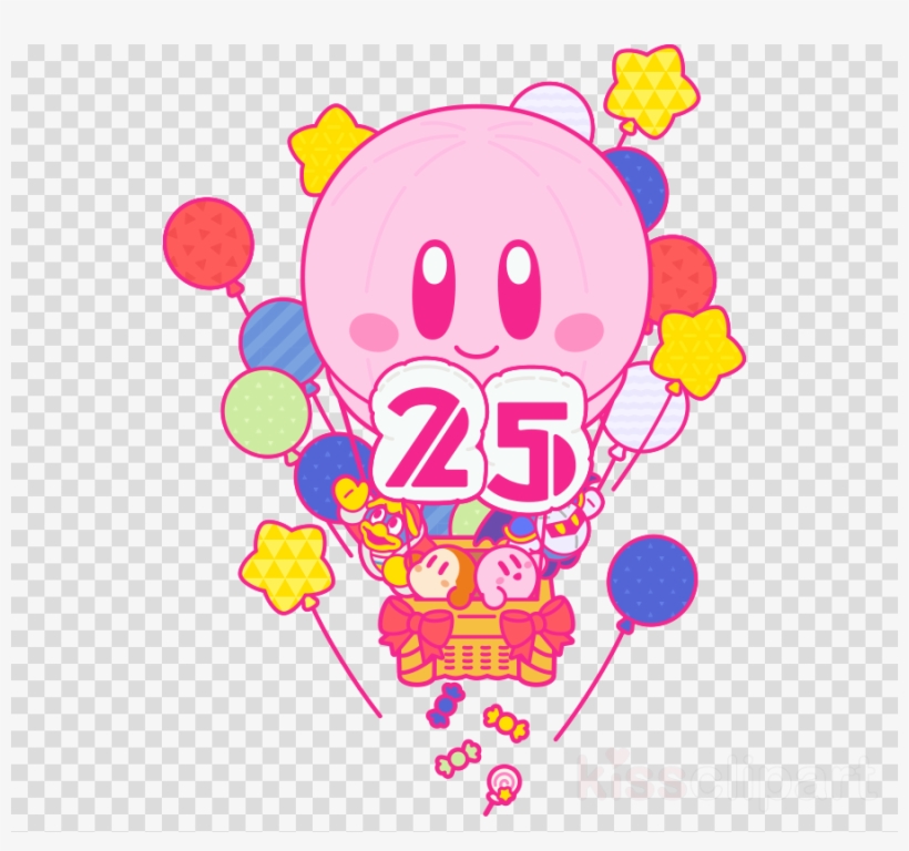 Kirby 25th Anniversary Clipart Kirby's Dream Land Kirby's, transparent png