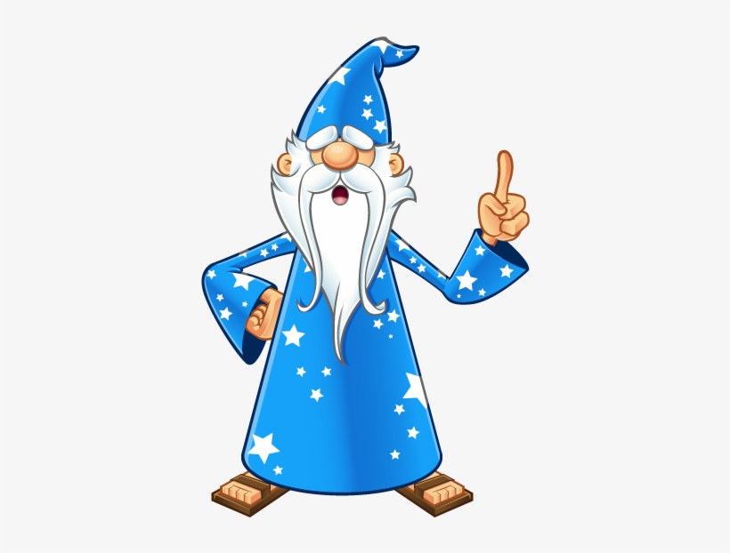 Blue Old Wizard, transparent png