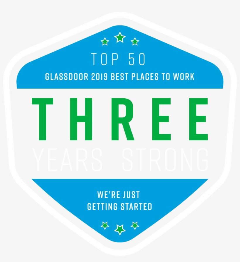 Glassdoor Three Years Strong, transparent png