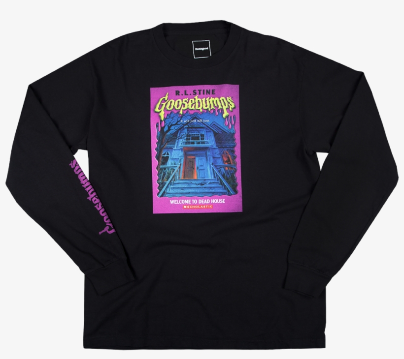 Ls Goosebumps Dead House Tee Black, transparent png