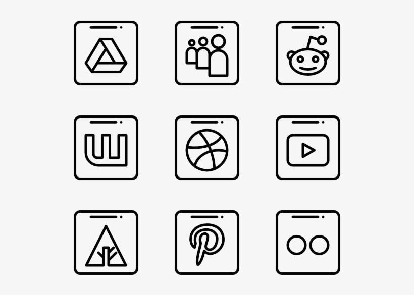 Social Media, transparent png