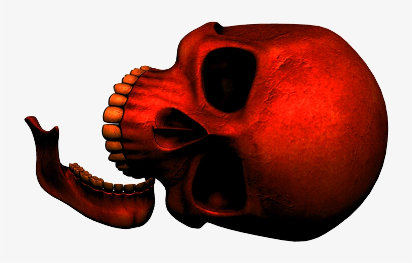 Skull, Red, Death, Gothic, Dark, Day Of The Dead, transparent png