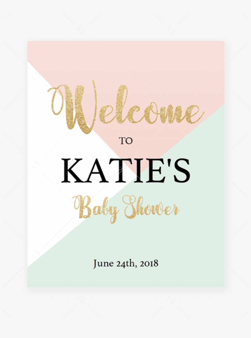 Pastel Themed Baby Shower Welcome Sign Printable By, transparent png