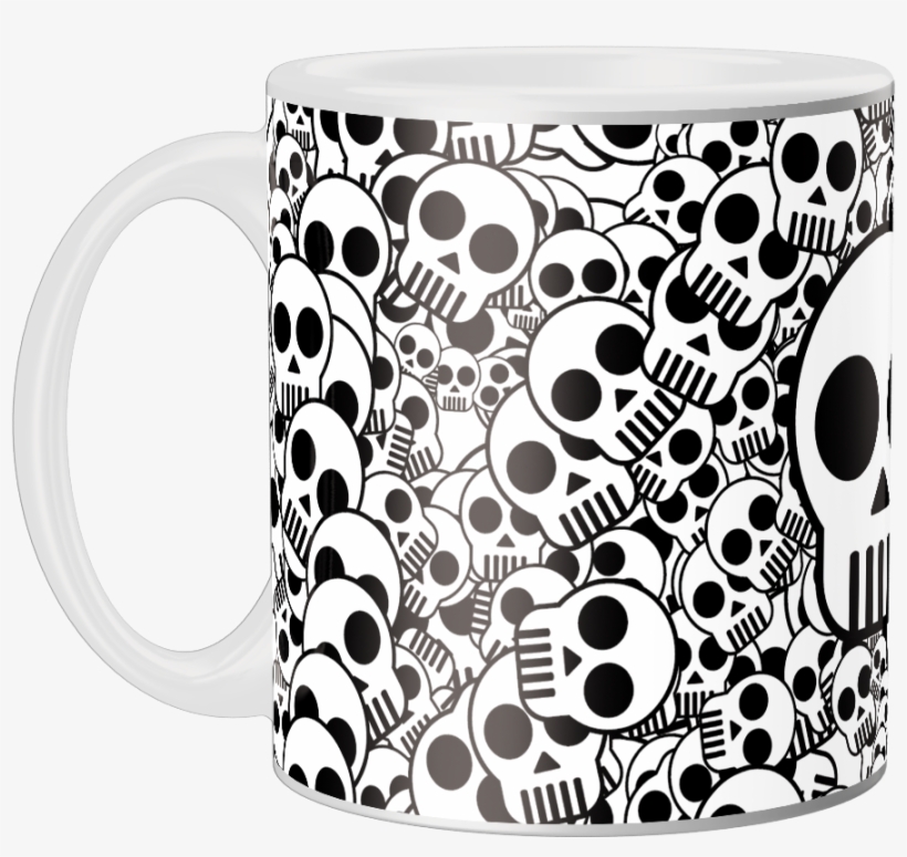 Caneca Personalizada Caveira, transparent png