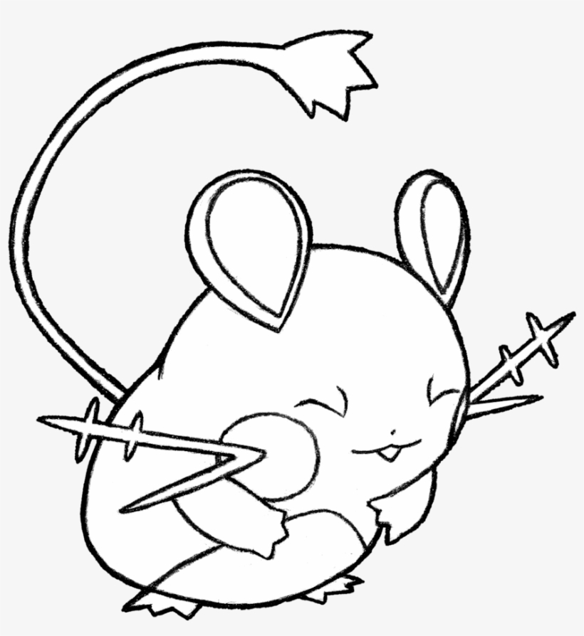 Dedenne Pokemon Drawing, transparent png