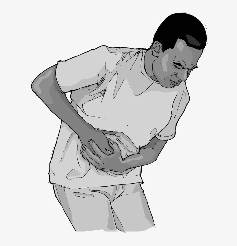 Pain In Stomach Png Transparent Picture - Man Stomach Pain Png, transparent png