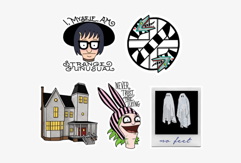 Beetlejuice Bob's Burgers Sticker - Bob's Burger Sticker, transparent png