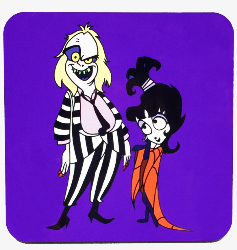 Beetlejuice Cartoon Drink Coaster, transparent png