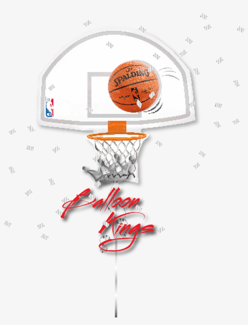 Nba Backboard - 26" Jumbo Nba Backboard Balloon - Mylar Balloons Foil, transparent png