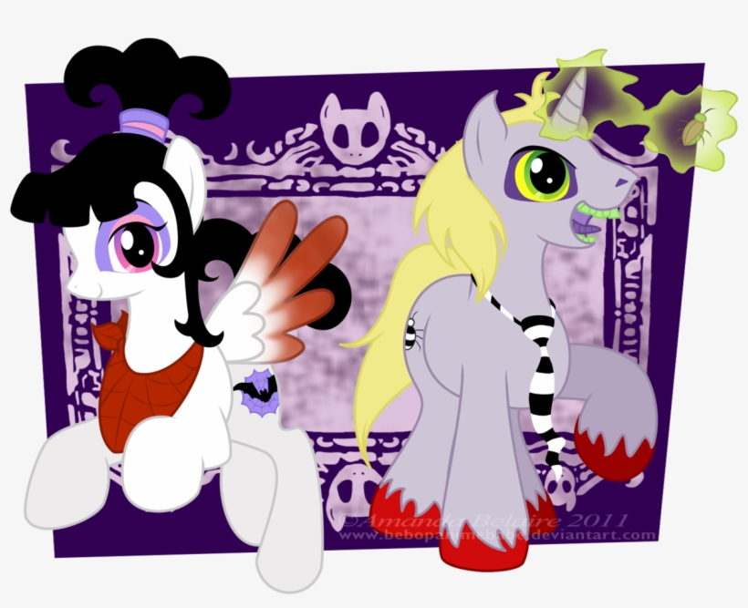 Immortaltanuki, Beetlejuice, Lydia Deetz, Ponified, - My Little Pony: Friendship Is Magic, transparent png