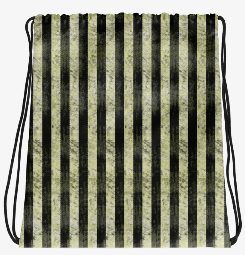 Beetlejuice Inspired Striped Drawstring Bag - Stripes, transparent png