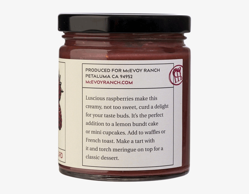 Raspberry Curd Produced By Mcevoy Ranch In California - Chocolate Spread, transparent png