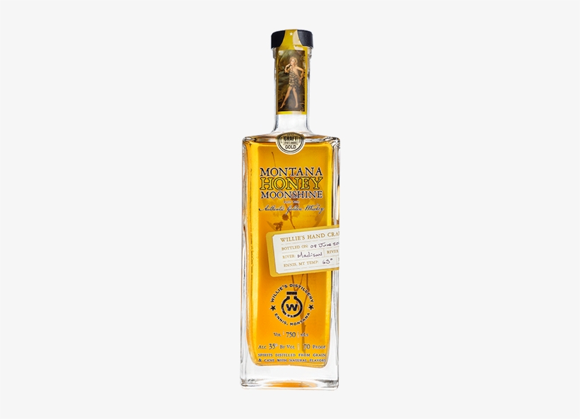 Willie's Distillery Montana Honey Moonshine, transparent png