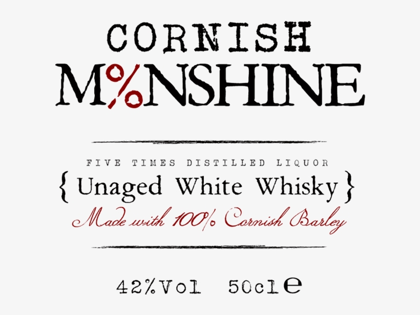 Cornwall Creative Cornish Moonshine - Calligraphy, transparent png
