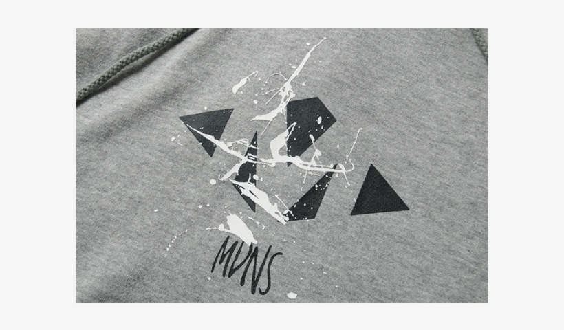 Mdns Ink Splash Hooded Sweater - Monochrome, transparent png