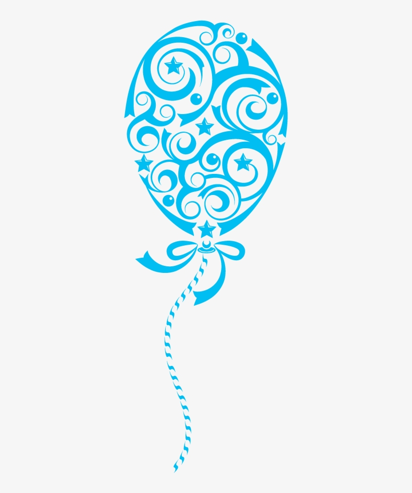 Belated Birthday Clipart - Happy Birthday Balloons Silhouettes, transparent png