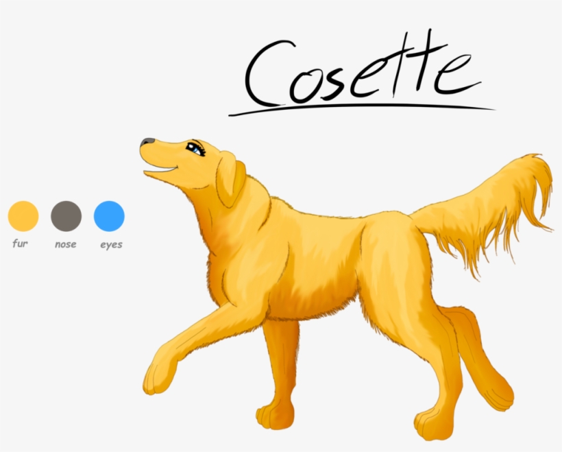 Drawn Golden Retriever Anime - Golden Retriever, transparent png
