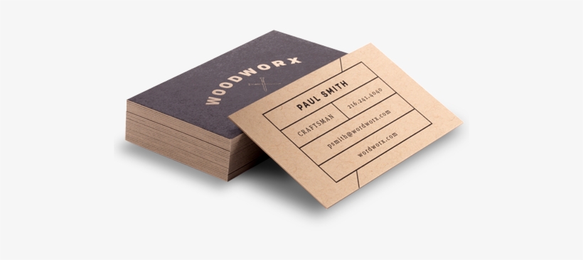 Kraft Business Cards - Kraft Card Business Card, transparent png