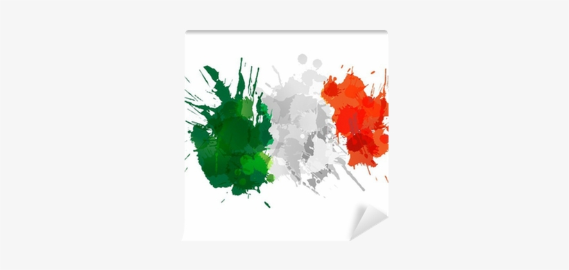 Italian Flag Made Of Colorful Splashes Wall Mural • - Nigeria Workbook Of Affirmations Nigeria Workbook Of, transparent png