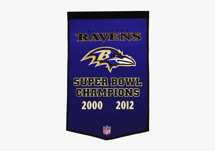 Baltimore Ravens Super Bowl Championship Dynasty Banner - Cd Baltimore Ravens 24"x36" Wool Dynasty Banner, transparent png