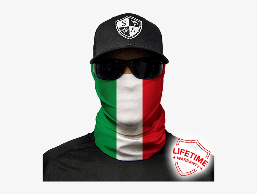 Italian Flag - Mahi Mahi Face Shield, transparent png