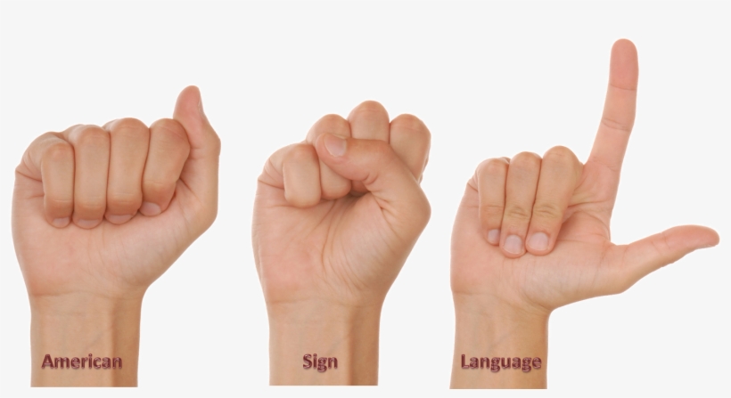 Smart Device Translates American Sign Language To English - Sign Language Real Hands, transparent png